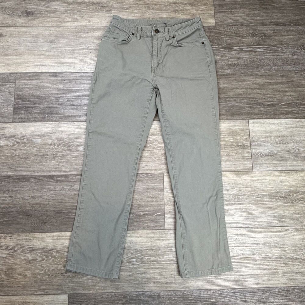 Patagonia Khaki Pants Womens Size 0 Gray Twill Straight Leg Casual Everyday Wear